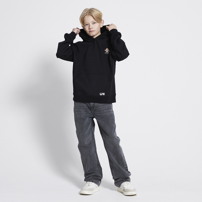 Printed hoodie "Logan" Black 4